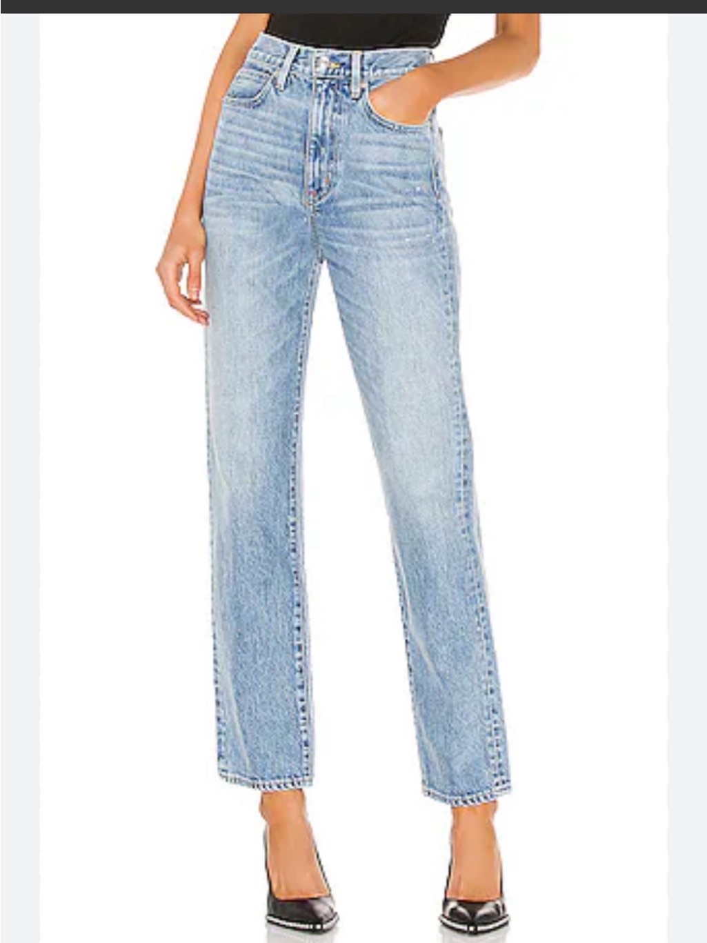 Slvrlake London Straight Leg High Waisted Jeans 28